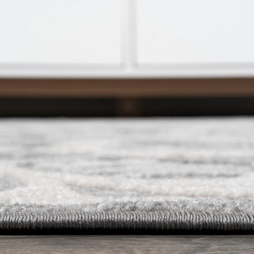 Lucena Modern Medallion High-low Indoor/outdoor Area Rug
